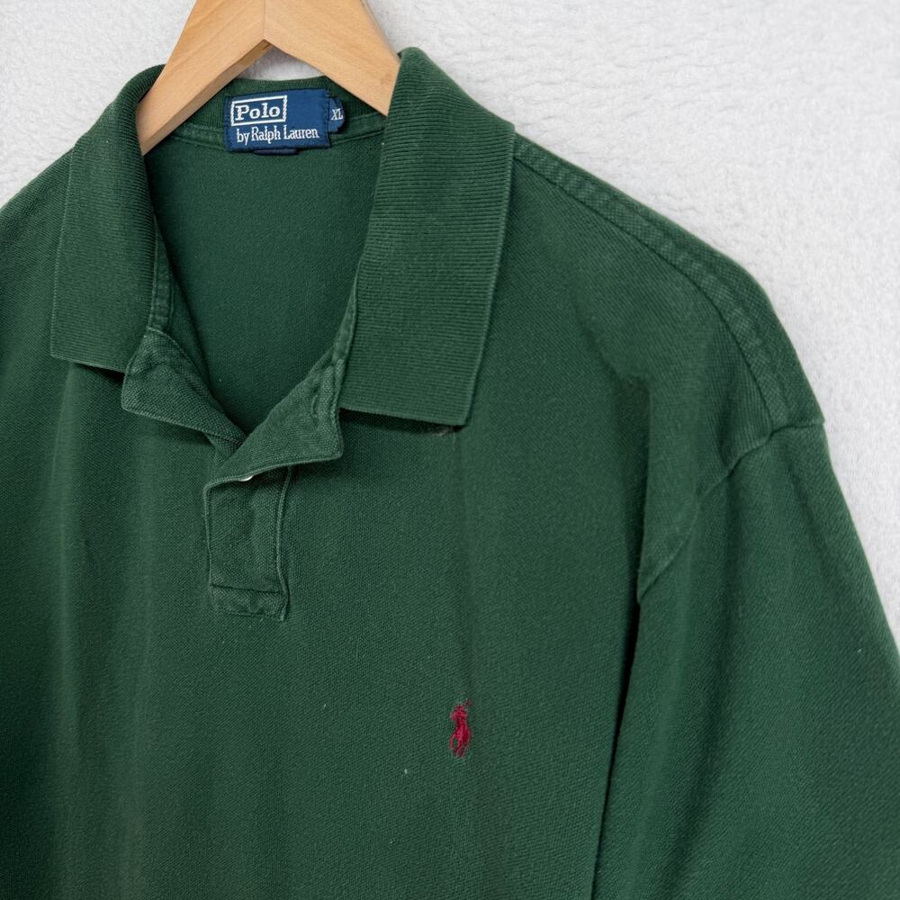 POLO RALPH LAUREN Shirt Mens XL Polo Golf Short Sleeve Pique Cotton Green